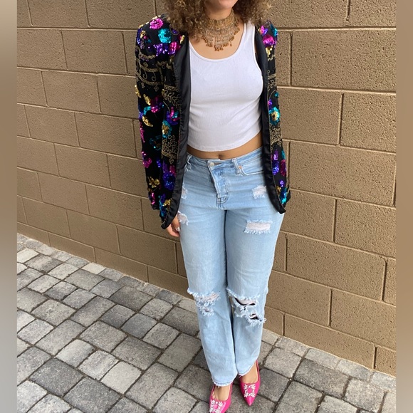✨Vintage Woman’s Sequins Blazer✨ - Picture 3 of 11